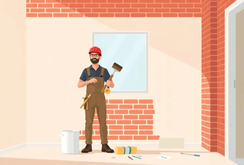 Intérieur rénové après travaux de peinture à Cluses